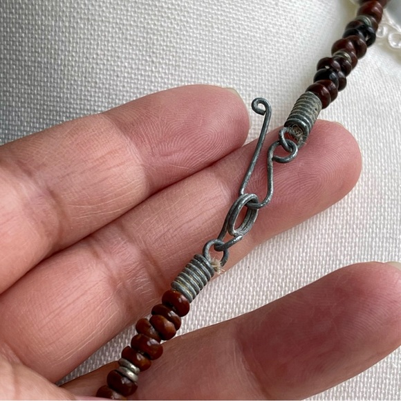 Handmade | Vintage | African Trade Beads Multi-Strand 23" Necklace - Picture 2 of 13